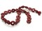 27 15mm Red Dyed Synthetic Turquoise Stone Puffed Love Heart Beads
